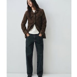 Brand New Never Worn Mango Selection Goatskin Suede Jacket